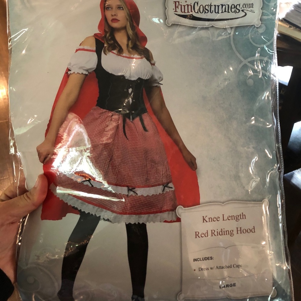 Women’s little red riding hood costume L
